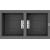 Zlewozmywak Elleci SMART 450 KERATEK K99 DARK GREY LKI45099SMT
